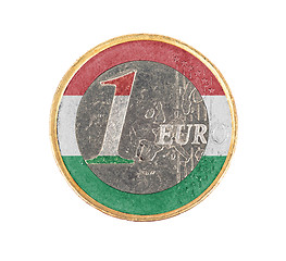 Image showing Euro coin, 1 euro