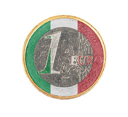 Image showing Euro coin, 1 euro