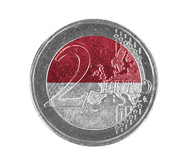 Image showing Euro coin, 2 euro