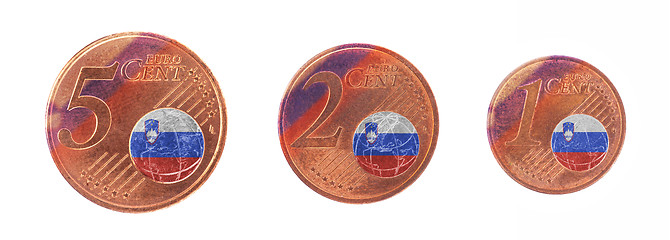 Image showing European union concept - 1, 2 and 5 eurocent