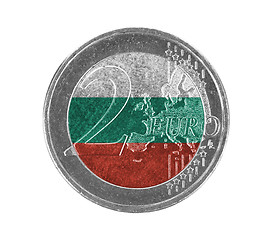 Image showing Euro coin, 2 euro