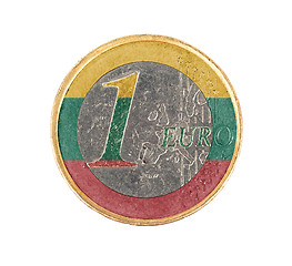 Image showing Euro coin, 1 euro