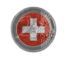 Image showing Euro coin, 2 euro