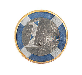 Image showing Euro coin, 1 euro