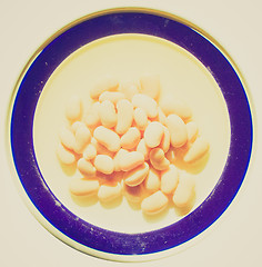 Image showing Retro look Beans salad