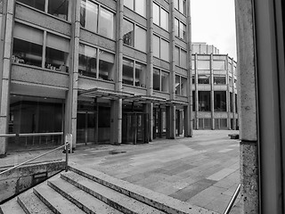 Image showing Black and white Economist building in London