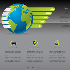 Image showing Travel website template