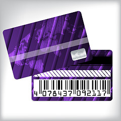 Image showing 3d striped loyalty card design