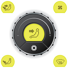 Image showing Clima gauge with green led 