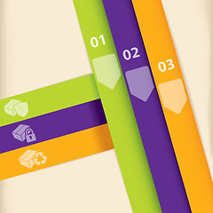 Image showing Colorful infographic template design