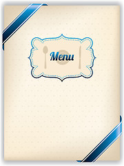 Image showing Restaurant menu design in old style