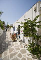 Image showing greek island street scene