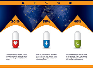 Image showing Pharmacy website template with discount pills