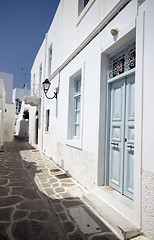 Image showing greek island street scene