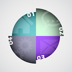 Image showing Diagram design with numbers and symbols