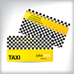 Image showing Taxi business card ideal for taxi drivers