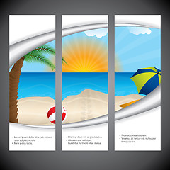 Image showing Summer flyer design set