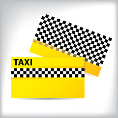 Image showing Business card taxi design