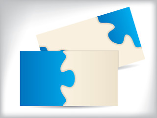 Image showing Business card with puzzle design