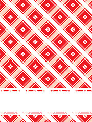 Image showing Textured red background with quad dots