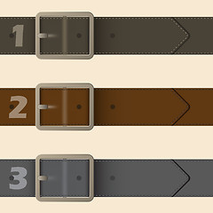 Image showing Belt buckle infographic design