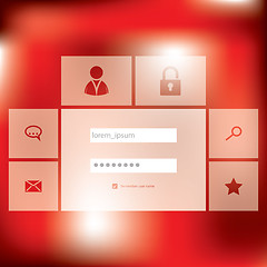 Image showing Stylish new login screen design