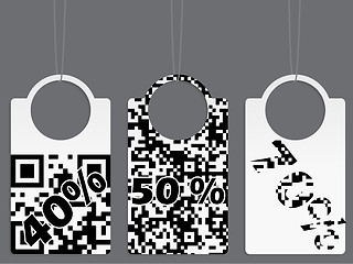 Image showing Qr coded label set