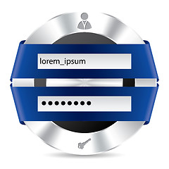 Image showing Metallic access login screen 