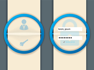 Image showing Abstract login background design