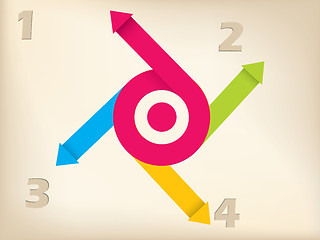 Image showing Arrow inforgraphic design