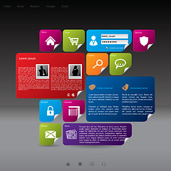 Image showing Modern style website template