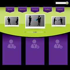 Image showing People connections website template design