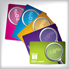 Image showing Gift card design with magnifiers