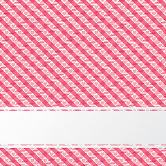 Image showing Abstract red retro texture with stripe