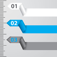 Image showing Ribbon infographic design