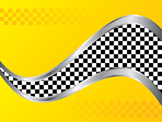 Image showing Yellow taxi pattern background