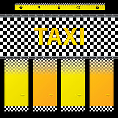 Image showing Taxi company website template