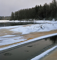 Image showing Winter on the Luga-river 3