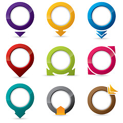 Image showing 9 different icon designs