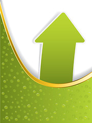 Image showing Bubble brochure design with arrow