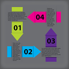 Image showing Vivid infographic design