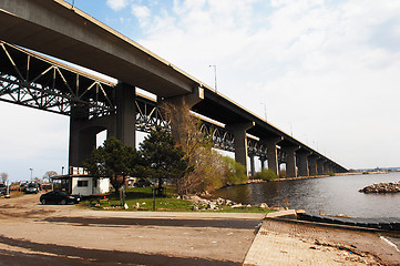 Image showing Highway over the canal.