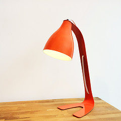 Image showing Orange table lamp