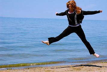 Image showing Staying Fit - Jumping