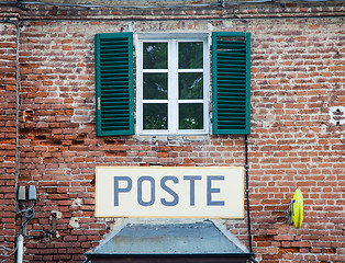 Image showing Italian postal office