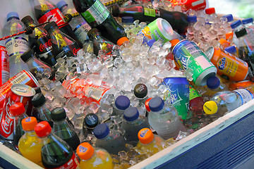 Image showing Can of soda with Ice