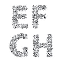 Image showing gray letters