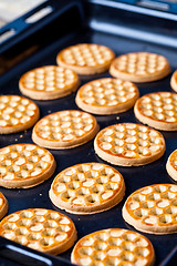 Image showing honey cookies on baking sheet