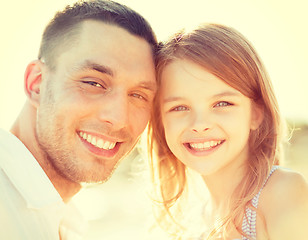 Image showing happy father and child girl having fun