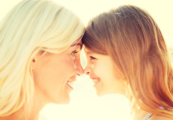 Image showing happy mother and child girl